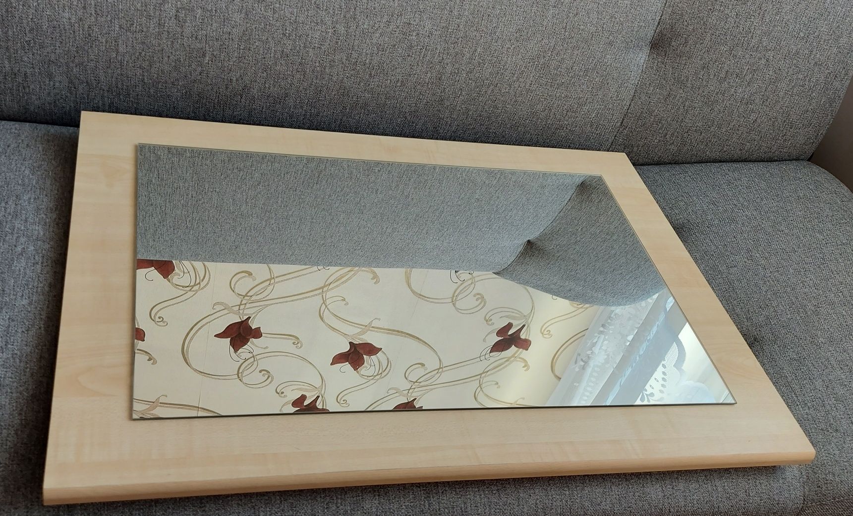 Lustro podstawa drewno solidne ciężkie na ścianę