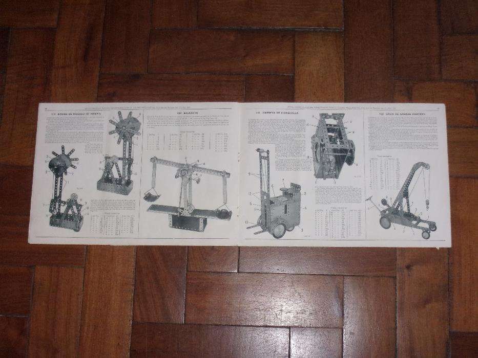 Manual de instruções do Meccano nº 3