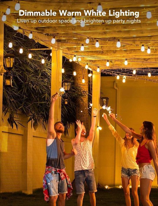Govee lampki ogrodowe 30m RGBIC - Smart Outdoor String Lights IP65