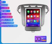 Radio android 12 Tesla 2/32GB Ford Mondeo mk4 Galaxy A/C 2007/2010