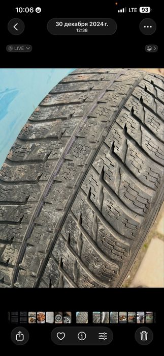 Продам комплект дисков а сборе с резиной. Ауди 225/60/17