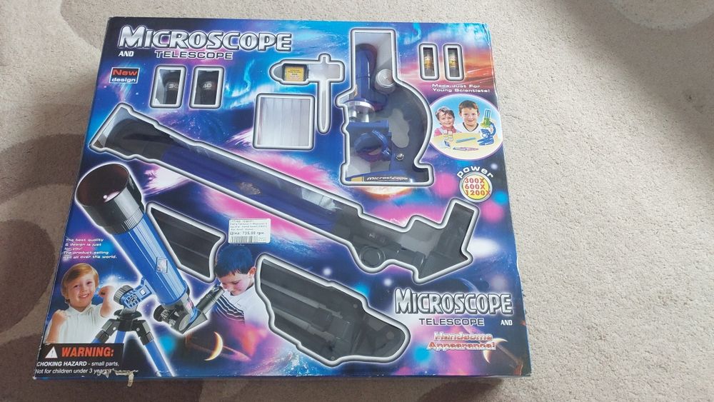 Мікроскоп та телескот дитячий