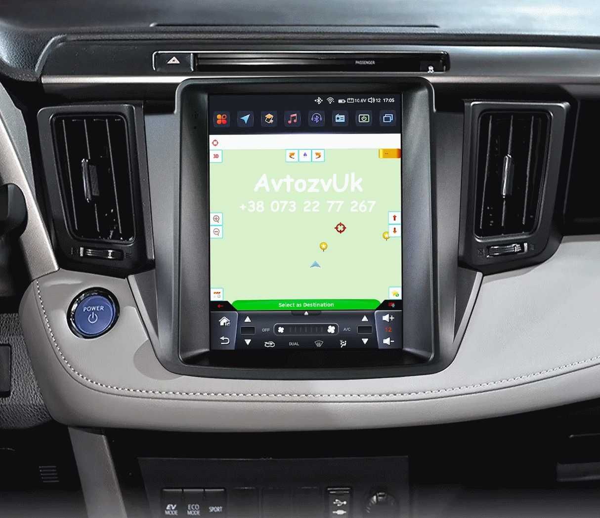 Магнитола RAV4 Toyota RAV 4 Tesla Рав 4 Дисплей GPS CarPlay Android 14
