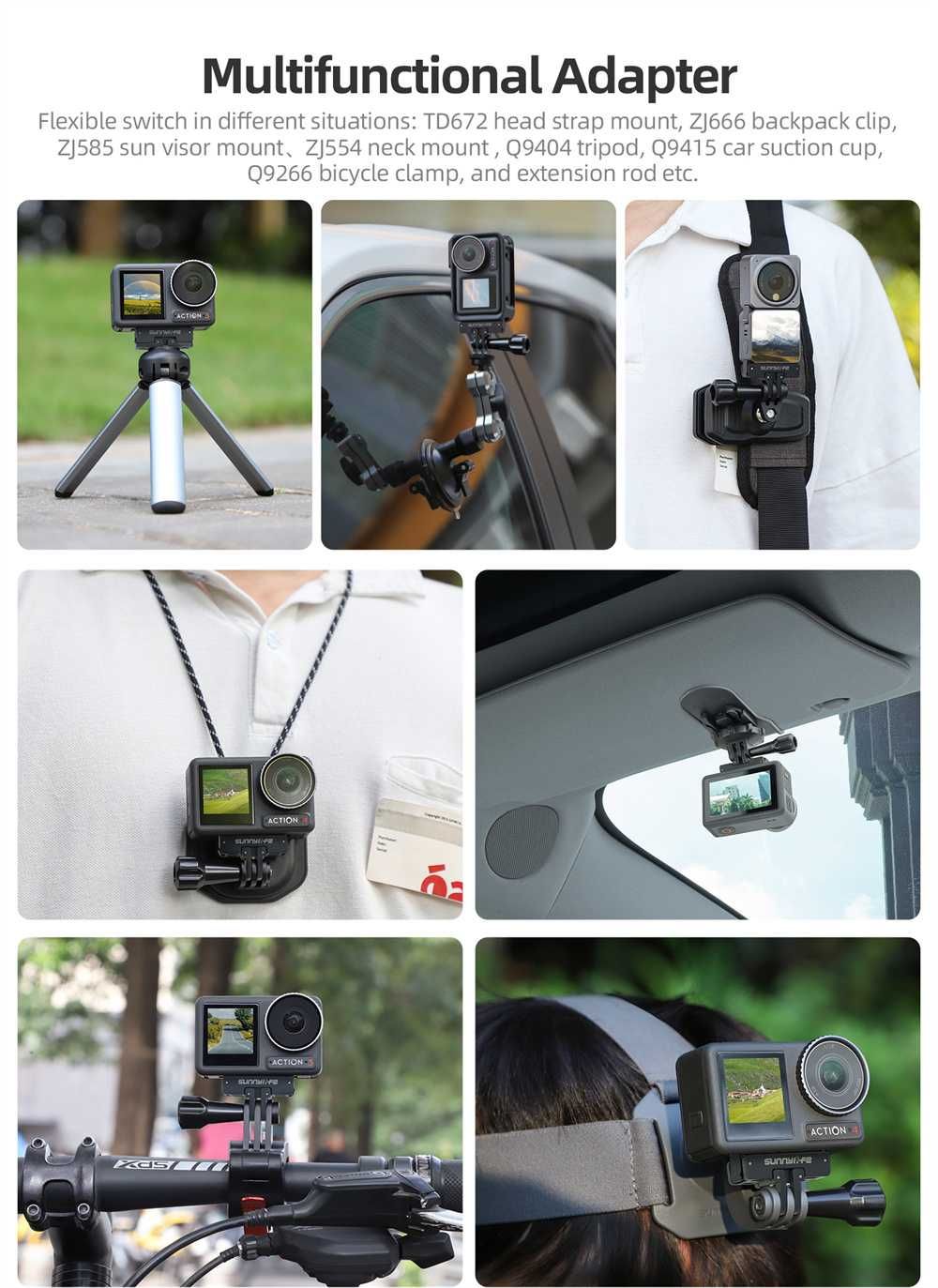 Składany magnetyczny uchwyt do DJI OSMO ACTION 5/4/3/2