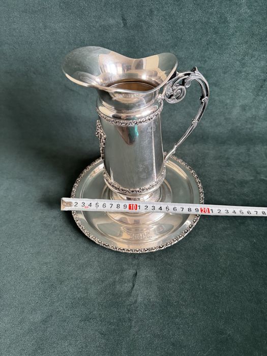 Срібний графін на таці Поднос графин 800 проба серебро