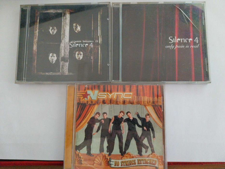 Cd´s originais "Silence 4, Silence 4 (only pain real) e Nsync "
