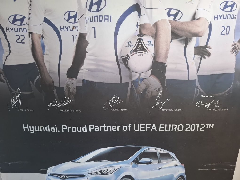 Plakat piłkarze duży Euro 2012