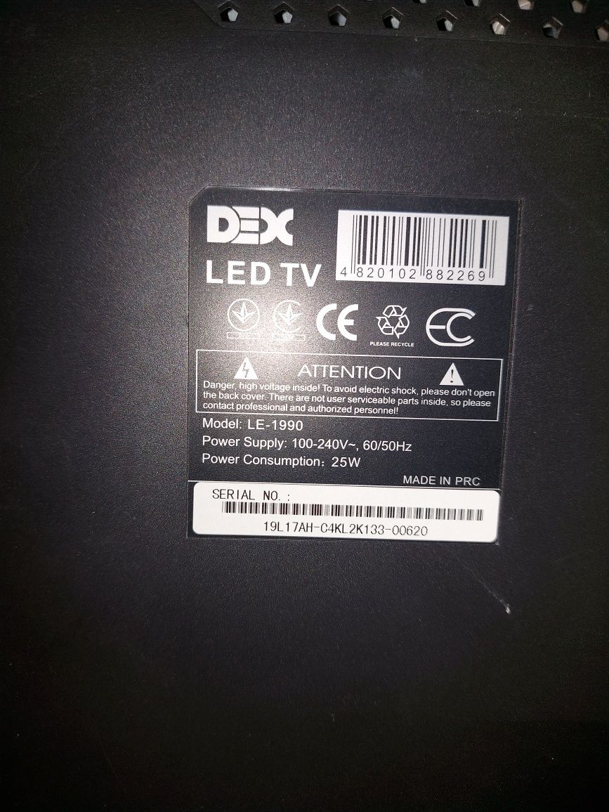 LED телевізор DEX LE1990