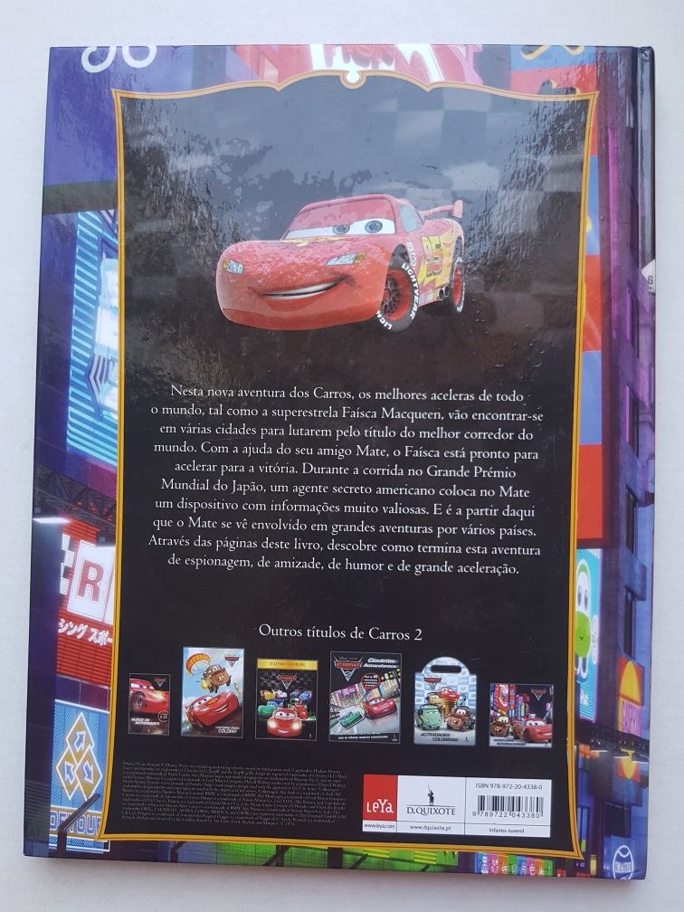 Disney Pixar Cars Livro Carros 2 - o livro do filme