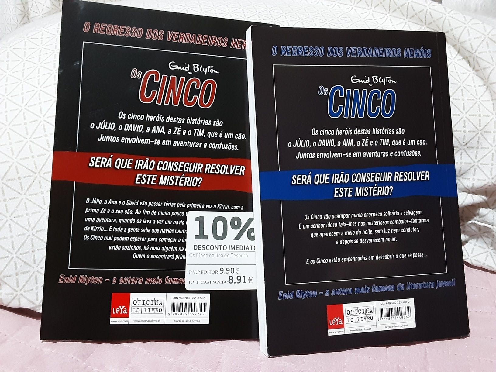 2 livros da coelçao Os Cinco