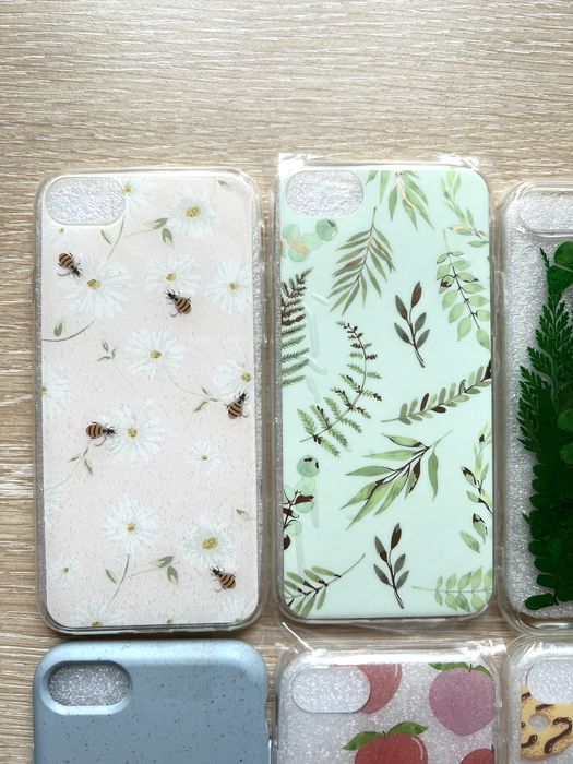 Case etui iPhone 6 6s 7 8 silikonowe dla dzieci dziecka w kwiatki