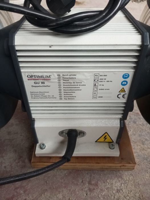 Szlifierka stołowa Gu 18 450 W Niemiecka Optima