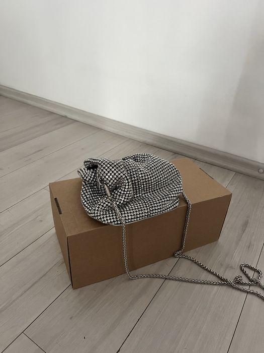 Сумка зі стразами, маленька з ручками