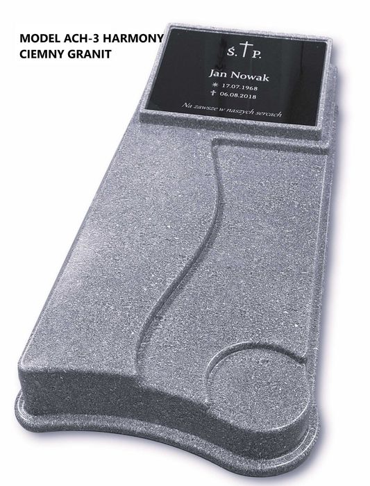 Pomnik, tani nagrobek plastikowy z tablicą grawer kolory WYSYŁKA PL