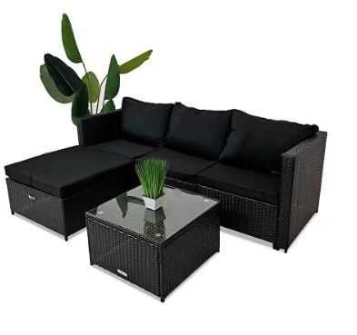 Садові меблі Ротанг Кутовий диван столик  Комплект меблів з ротангу