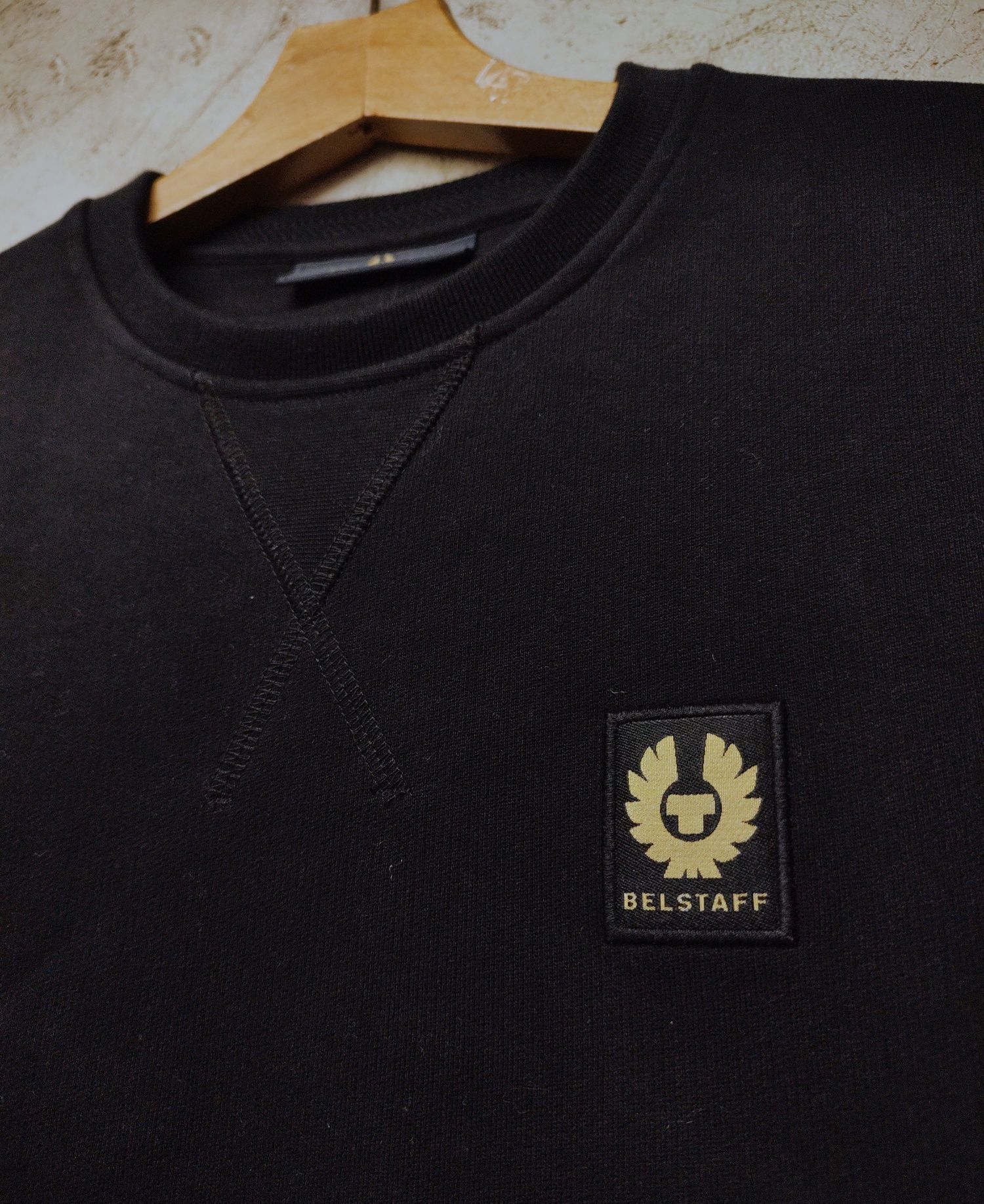 BELSTAFF__bluza męska (M) czarna nowa casual