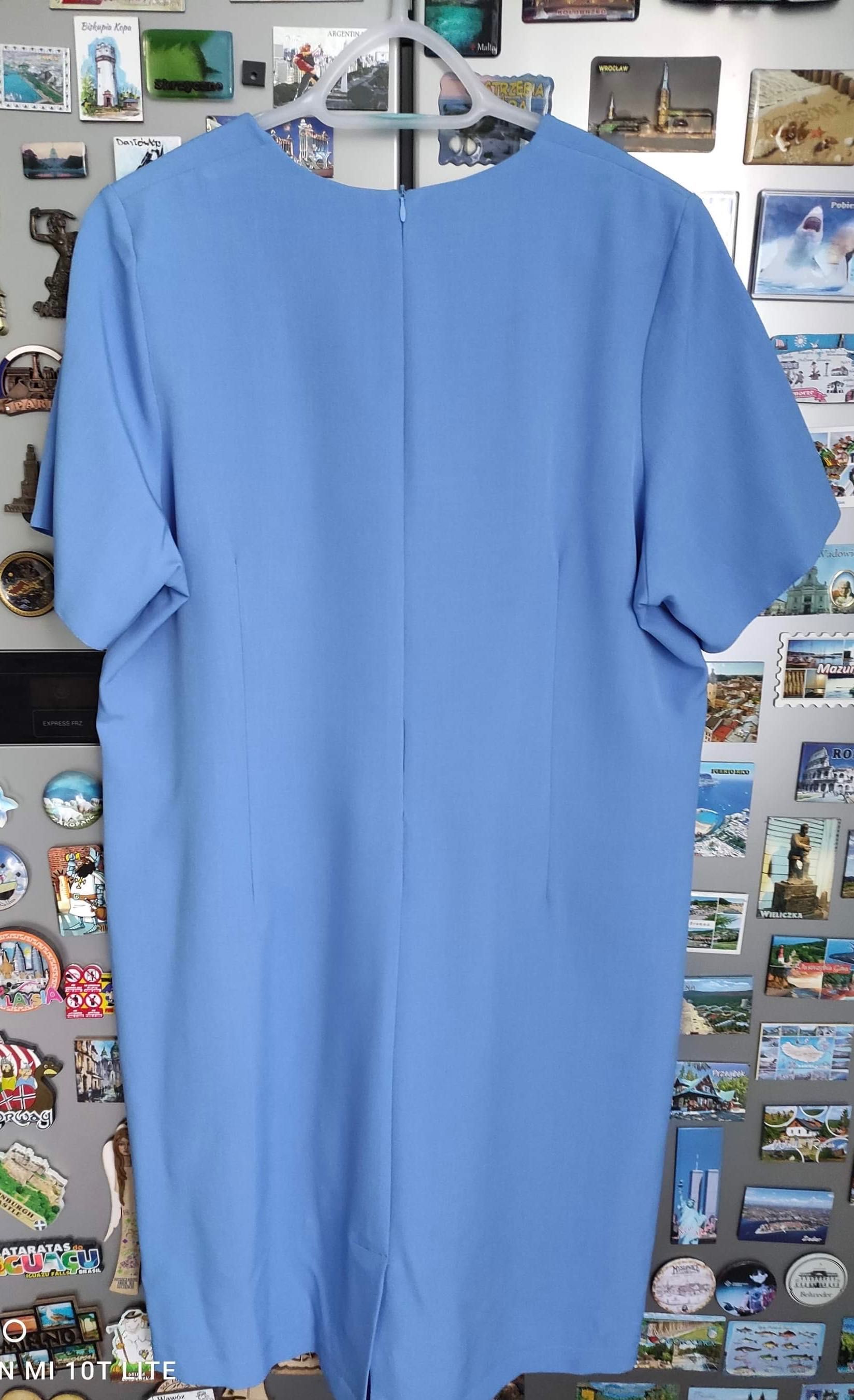 Sukienka niebieska błękitna 48 na 50
