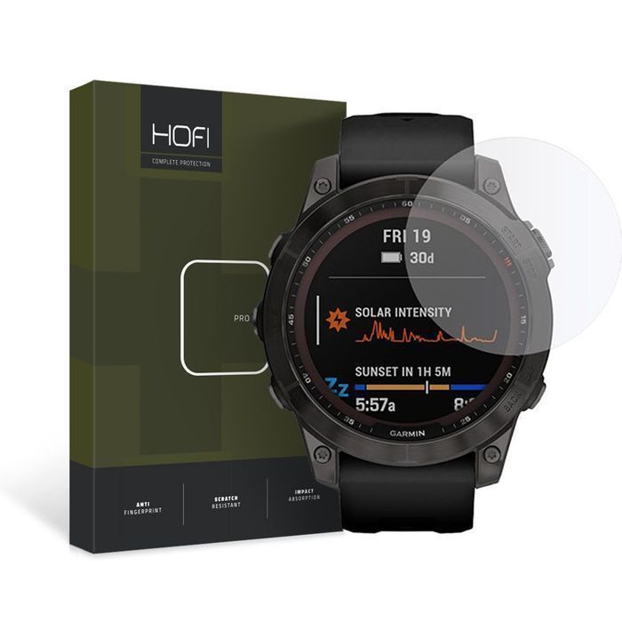 Szkło Hartowane Hofi Glass Pro+ do Garmin Fenix 5/6 - Ochrona 9H