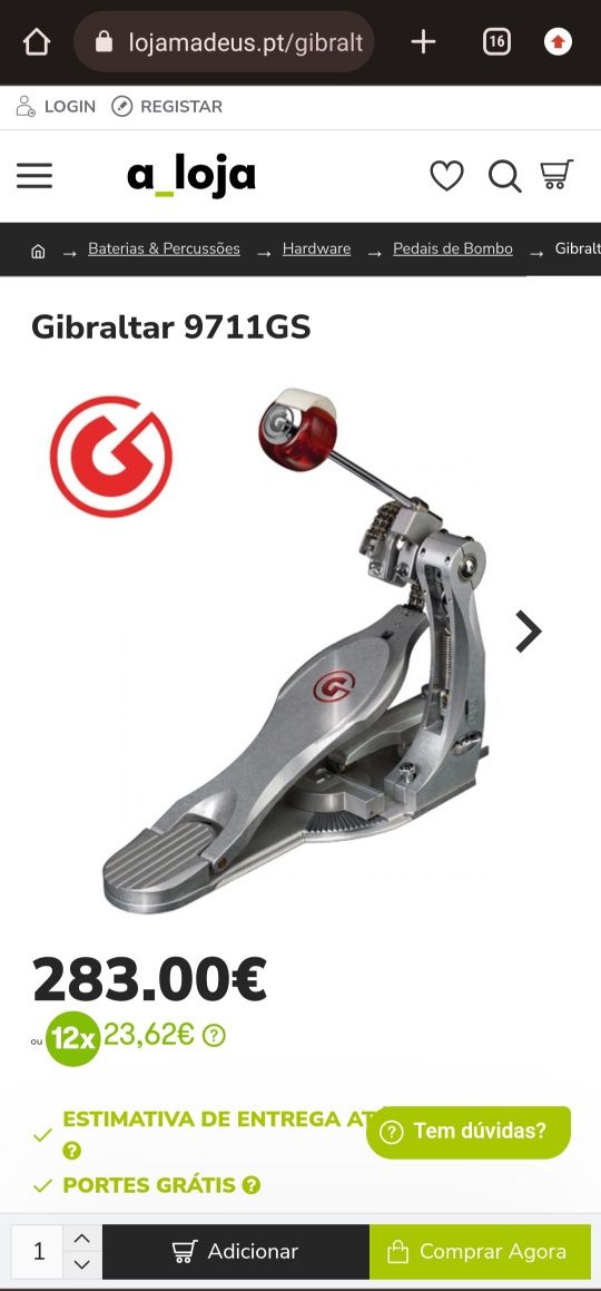 Pedal Gibraltar 9711gs