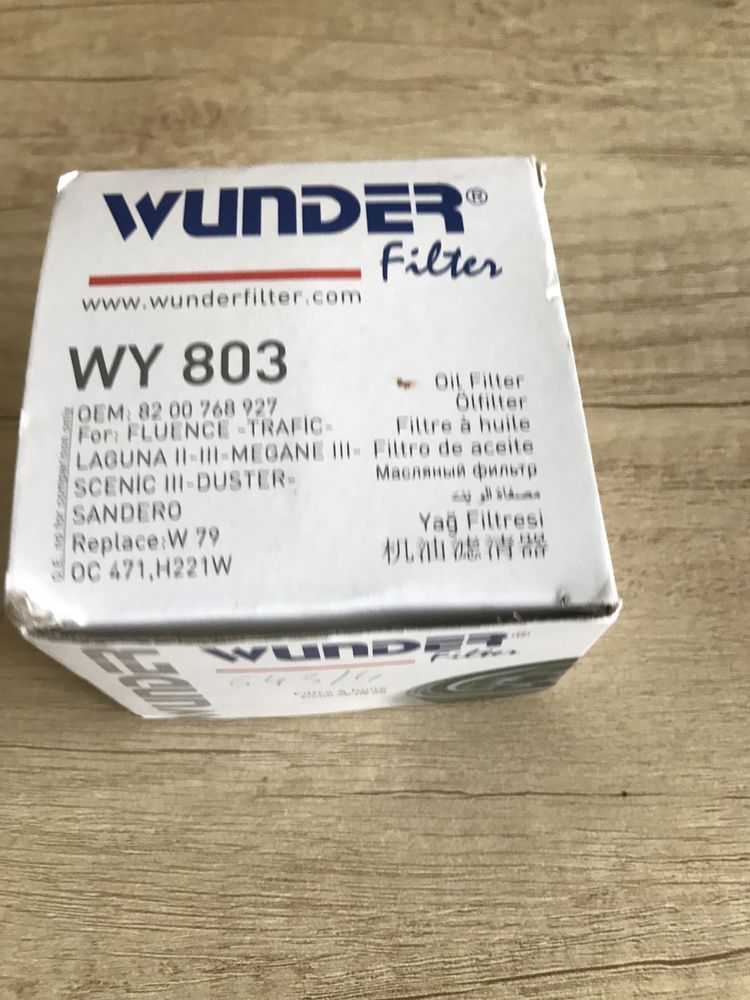 Масляний фільтр wunder wy 803