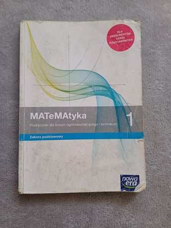 Podręcznik matematyka 1  nowa era, klasa 1