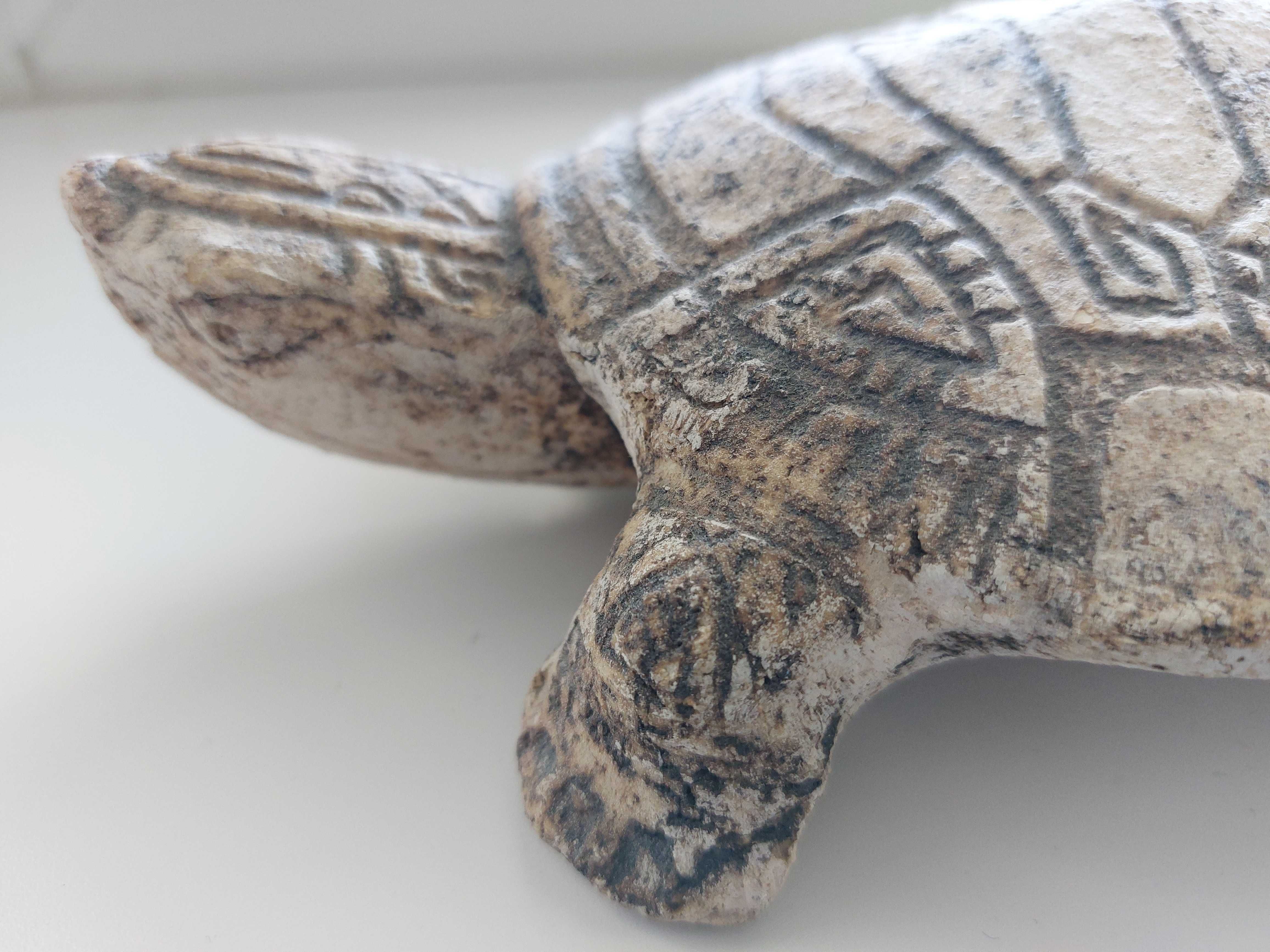 Ceramiczny żółw, rękodzieło, Wabi Sabi, Natural, Eko, Etno, Boho, Row