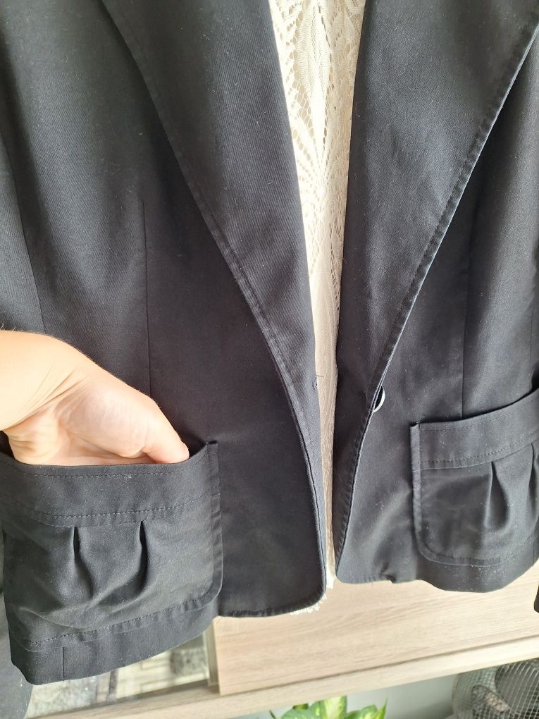 Czarny Żakiet L H&M