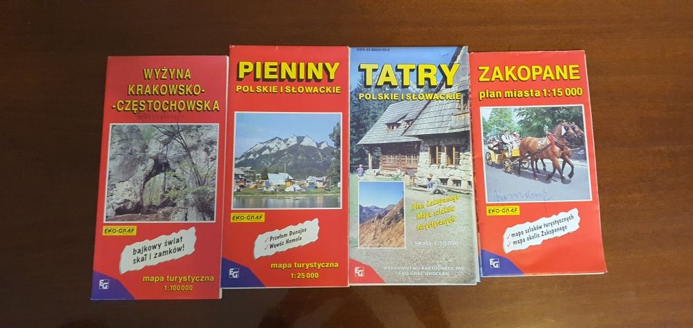 Dawne mapy turystyczne południa Polski