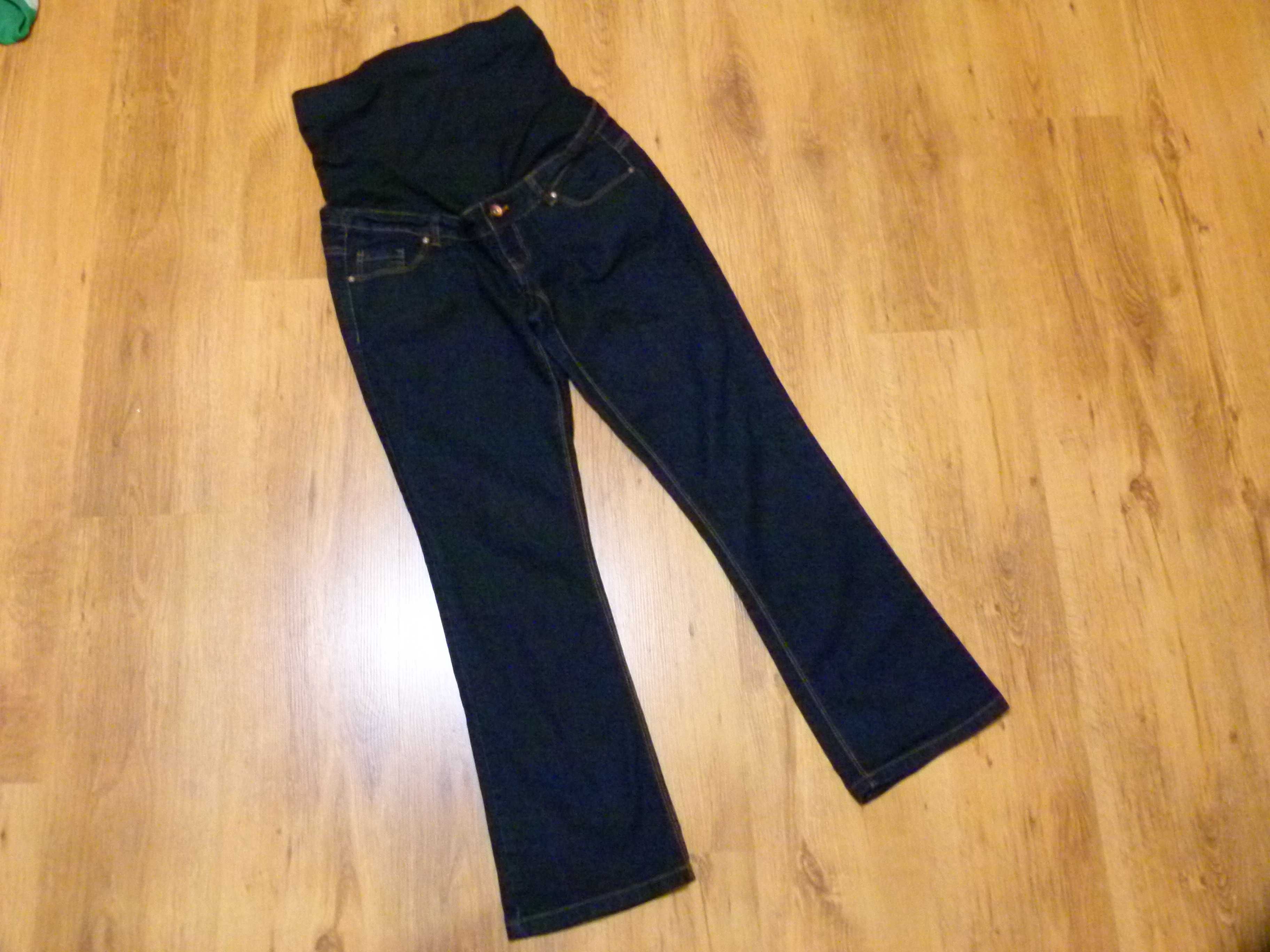 New Look spodnie ciążowe jeans dzwony z pasem na brzuch rozm 38 M