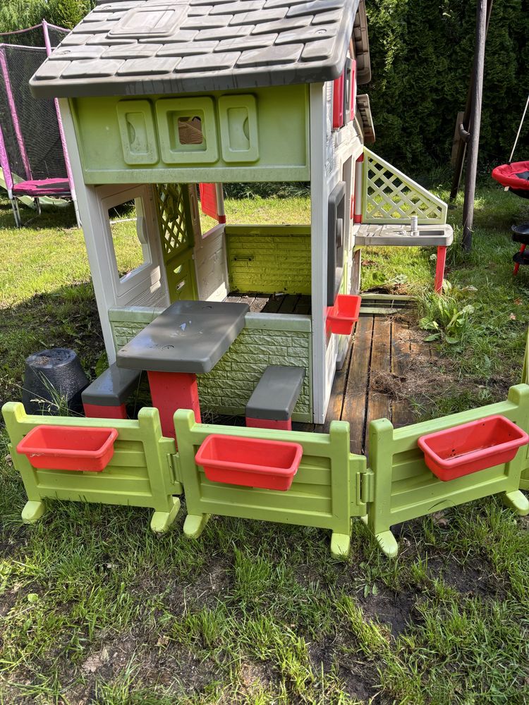 Domek smoby duzy plus płotki