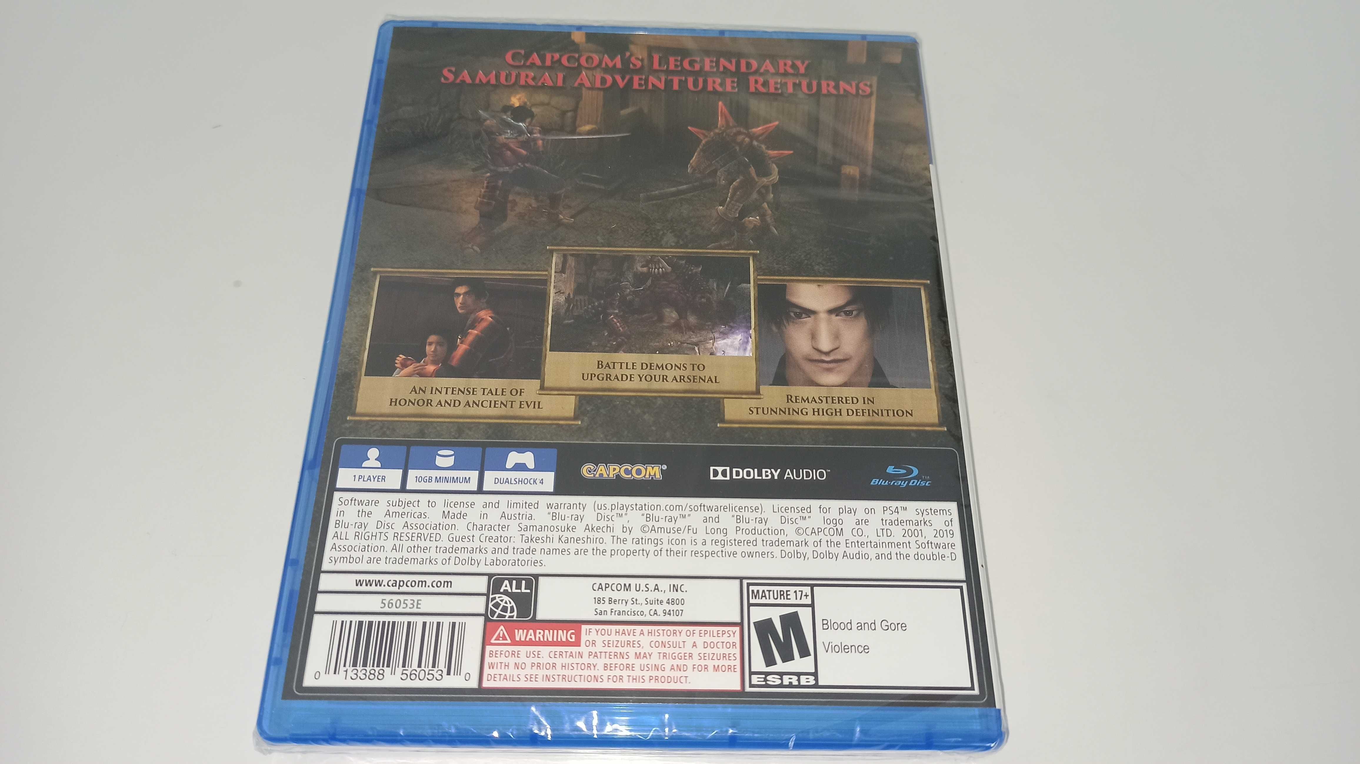 ps4 ONIMUSHA WARLORDS unikat w wersji płytowej Nowa! Folia