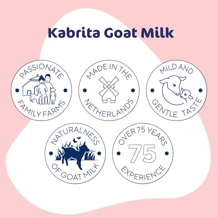 Суха молочна суміш Kabrita 2 на основі козячого молока 800г Нідерланди