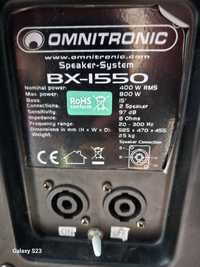 Bas estradowy sub Omnitronic bx-1550 2sztuki komplet