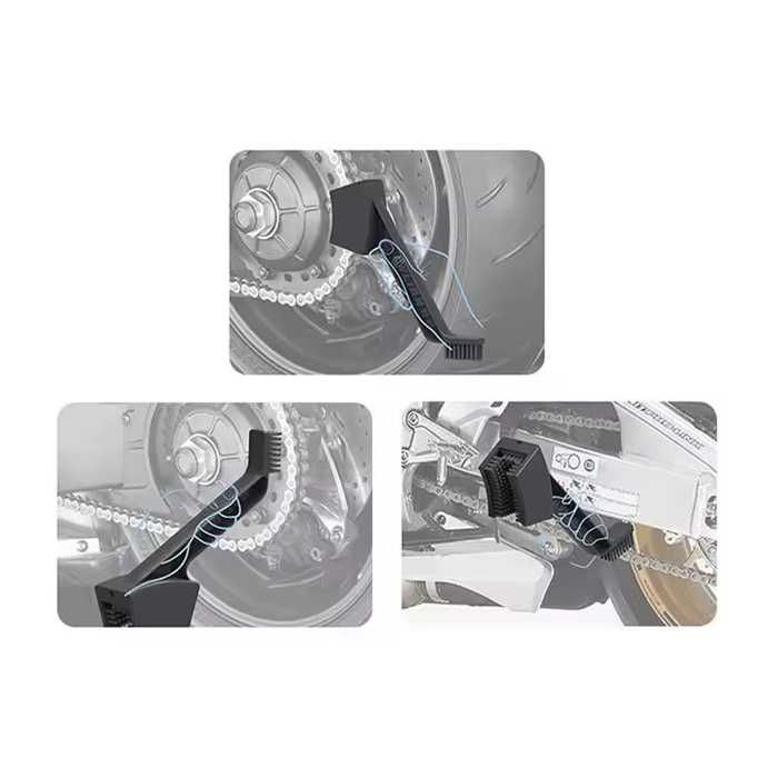 Escova de limpeza para correntes de moto