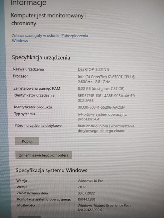 Dell optiplex 7040M kraków tanio