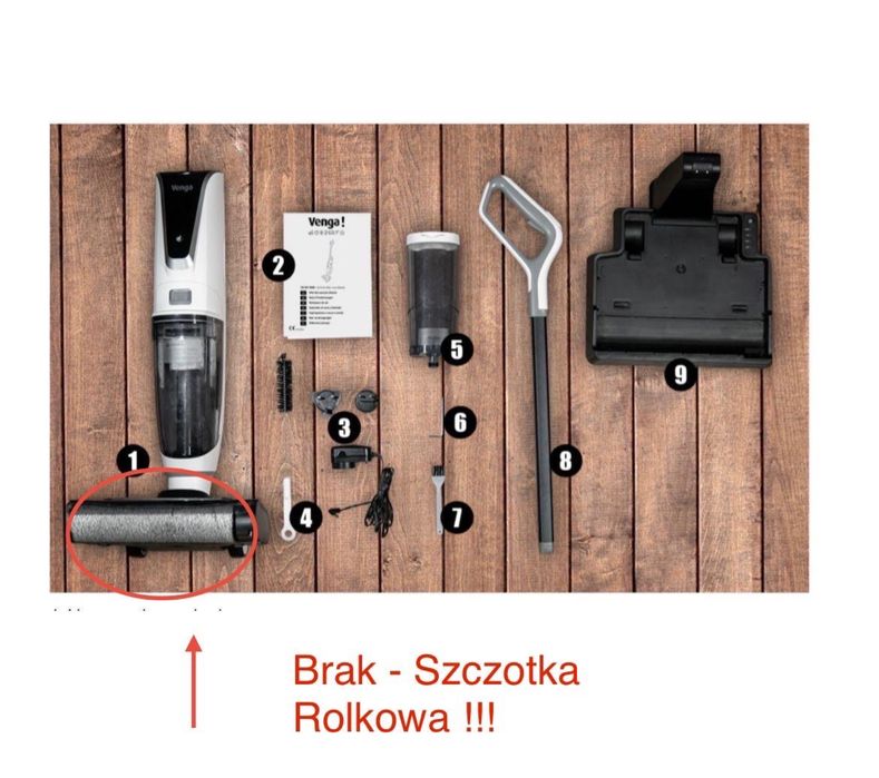 Odkurzacz Pionowy Mopujący Venga VG MG 3000 Model: WD3