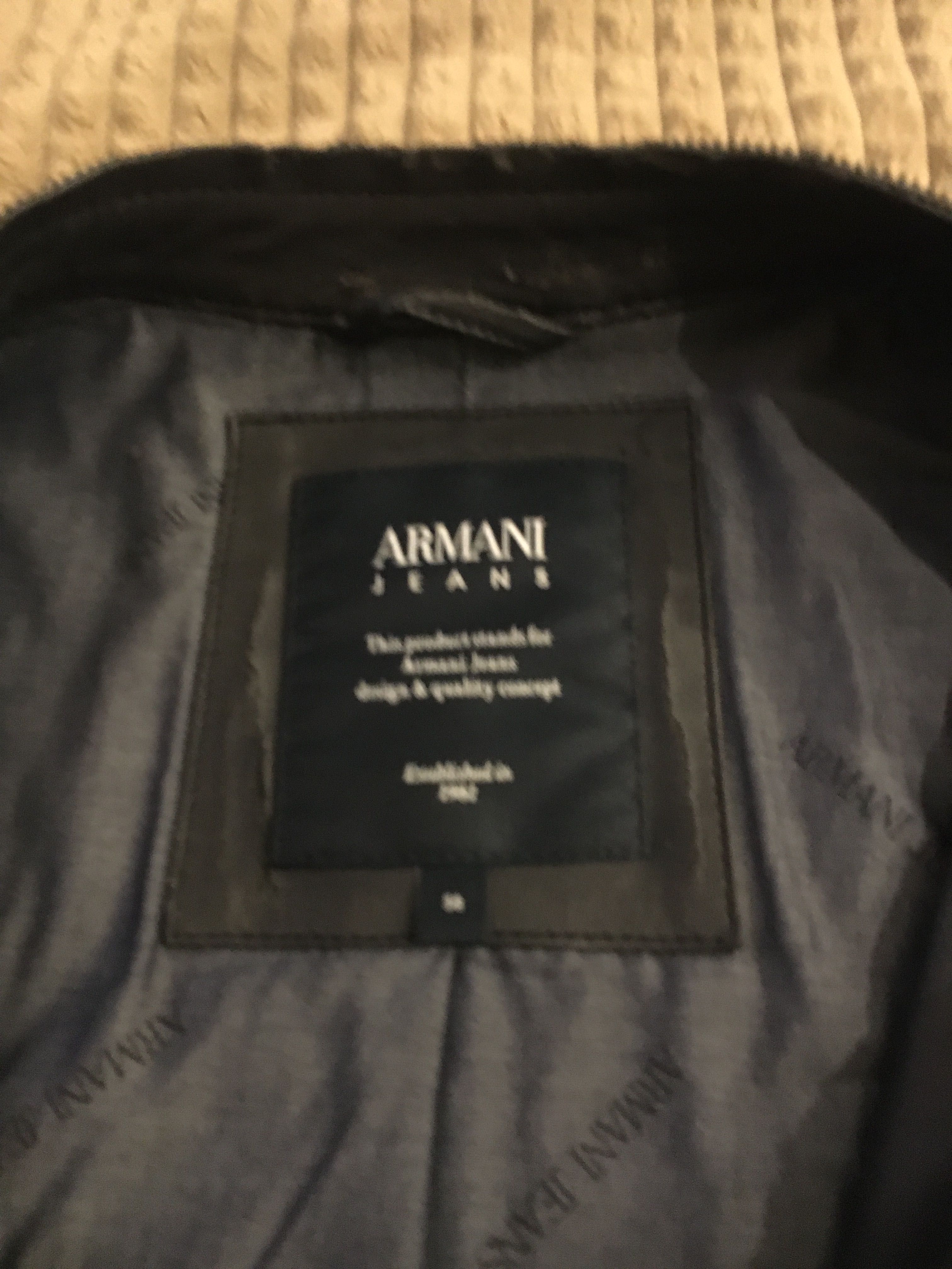 Armani Jeans kurtka skóra