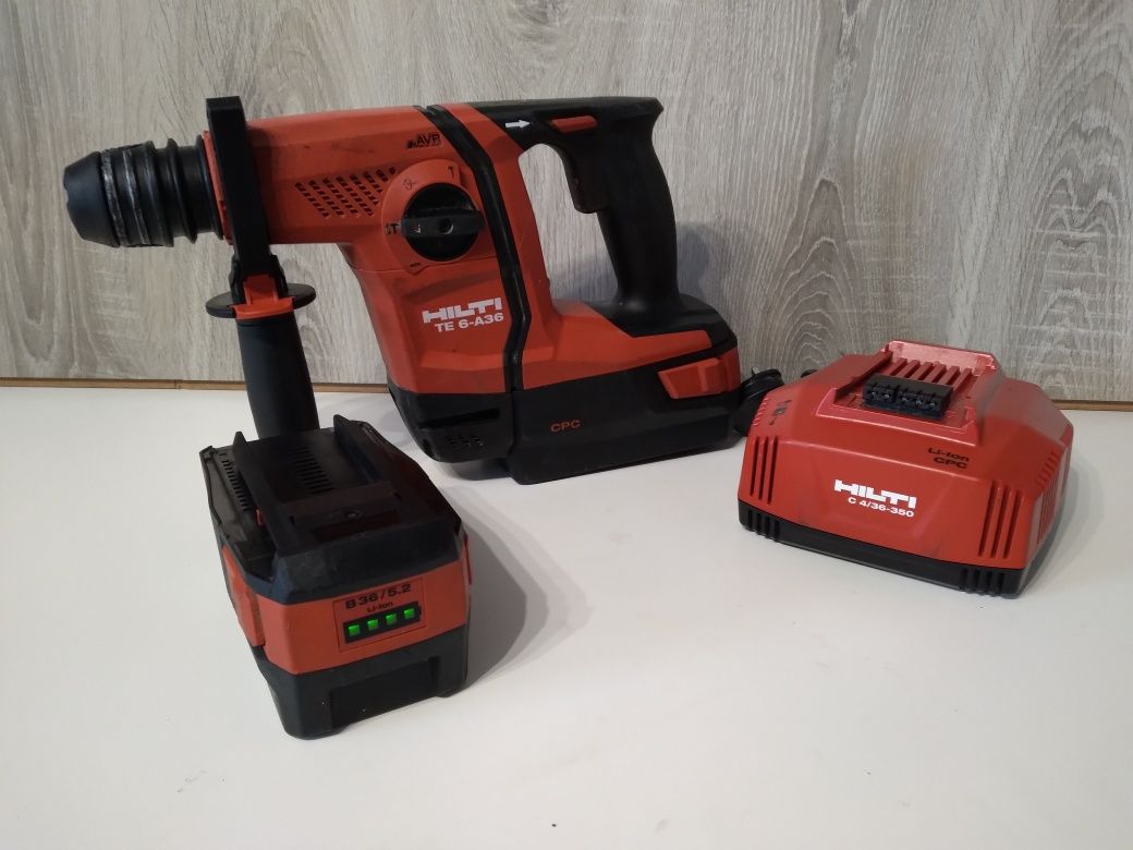 Hilti TE 6-A36 2x36v 5.2ah mlotowiertarka udar sds-plus z podkuwaniem