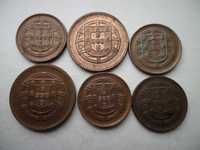Lote 6 moedas da Republica Portuguesa  'Centavos'