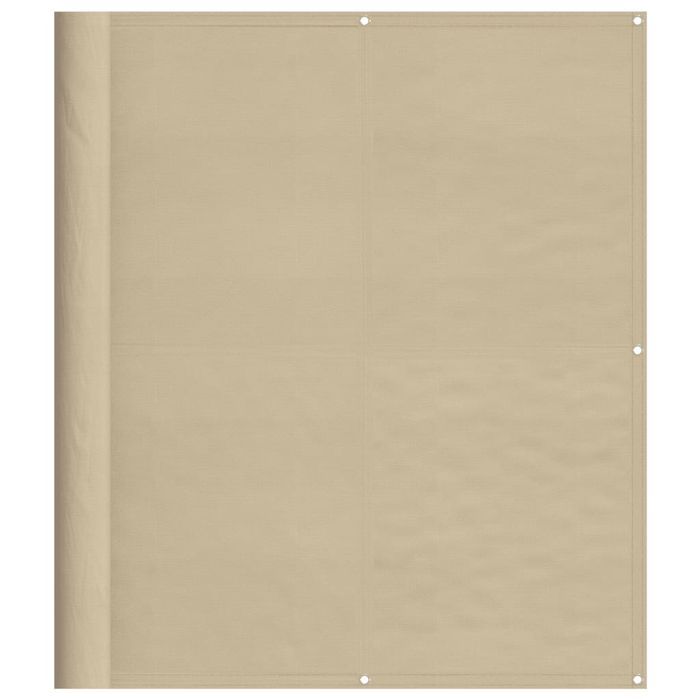 Vidaxl Parawan Balkonowy, Beżowy, 120X800 Cm, 100% Poliester Oxford