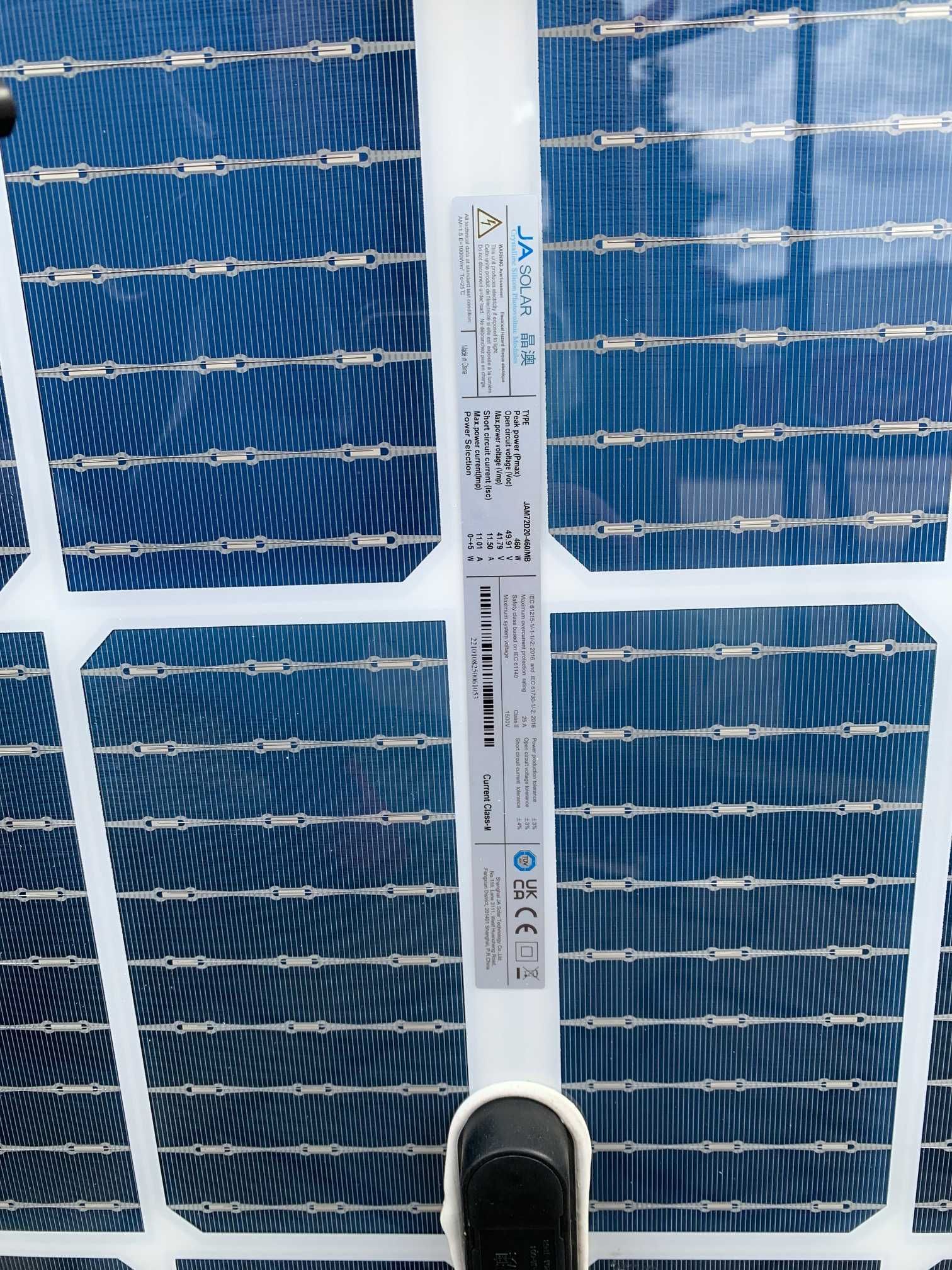 21 sztuk panele JA Solar JAM72D20-460/MB-460 Wp (Bifacial) (SFR) 23%