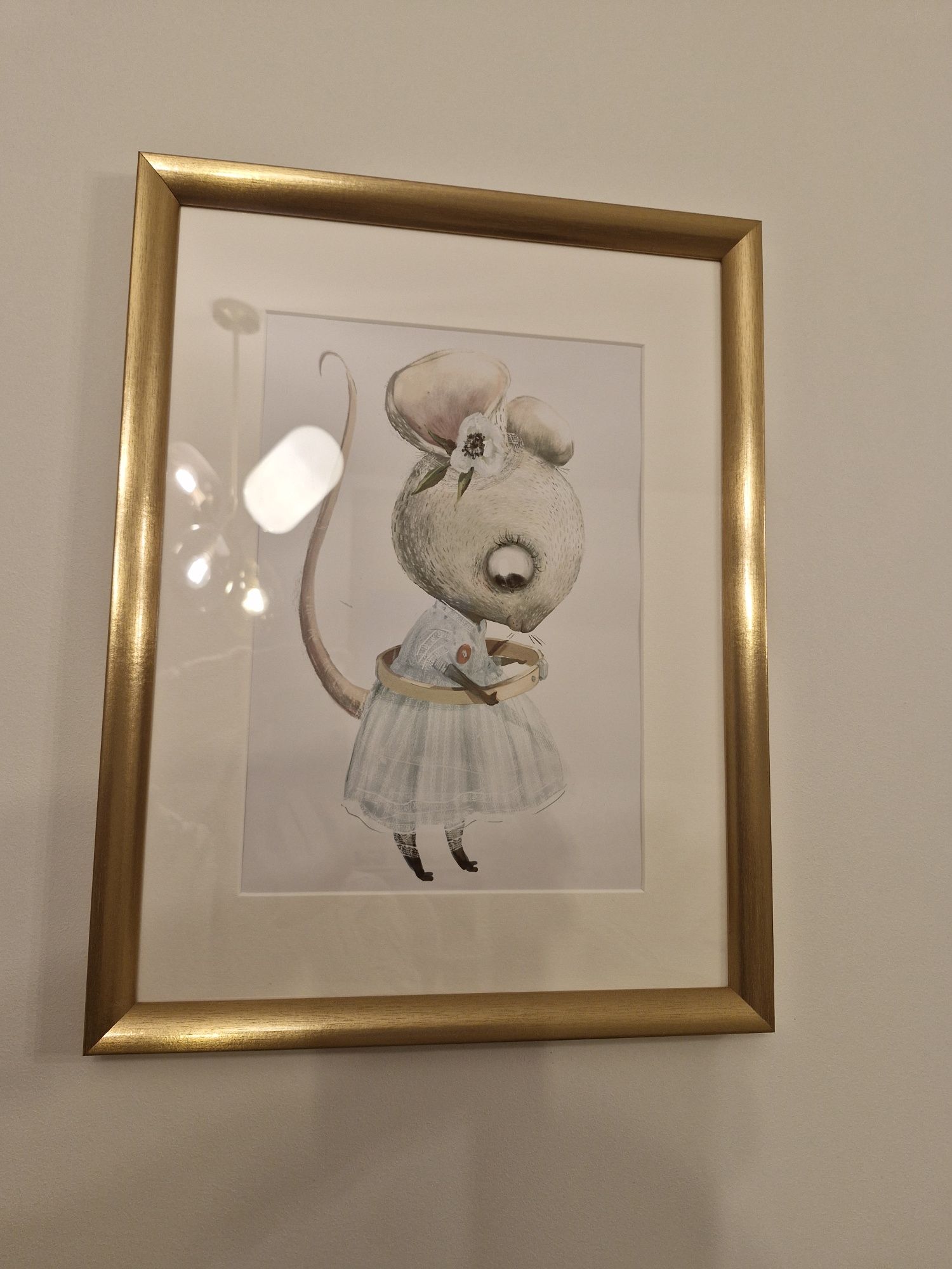 Komplet obrazków kot myszka królik plakat dzieci