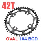 Zębatka 42T OVAL BCD104 tarcza 104 bcd korba korby gravel 42 42z