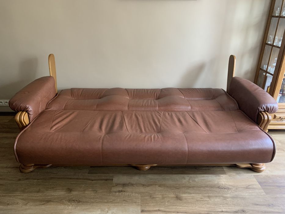Skórzana sofa + 2 fotele