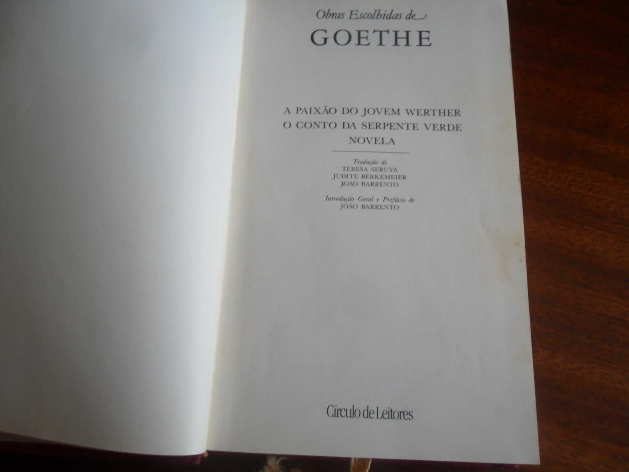 "Obras Escolhidas de Goethe Vol 1" de Johann Wolfgang von Goethe