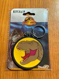 Porta-chaves "Jurassic Word T-Rex" (Fundo Amarelo) - Novo, Selado