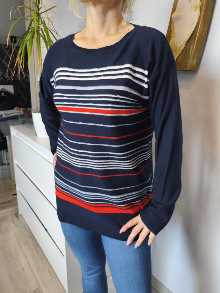 Barbour sweter damski bawełniany rozmiar M dłuższy