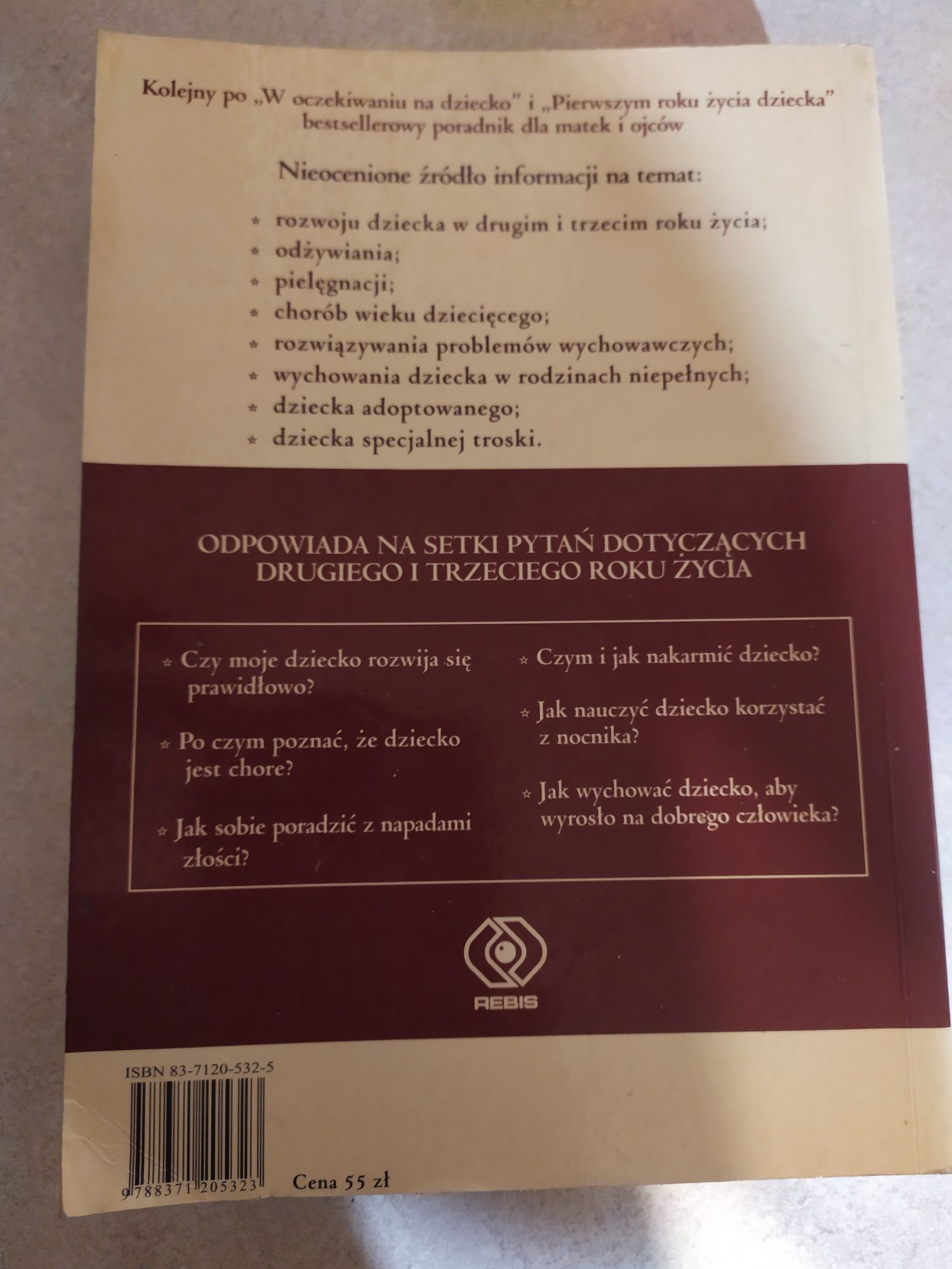 Książka poradnik dla matek i ojców drugi  i trzeci rok z życia dziecka