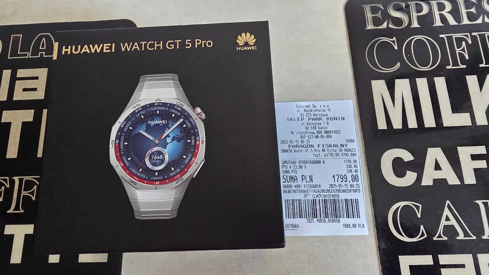 HUAWEI WATCH GT 5 PRO Elite 46mm NOWY NIEUZYWANY Euro-Net gwar.prod24m