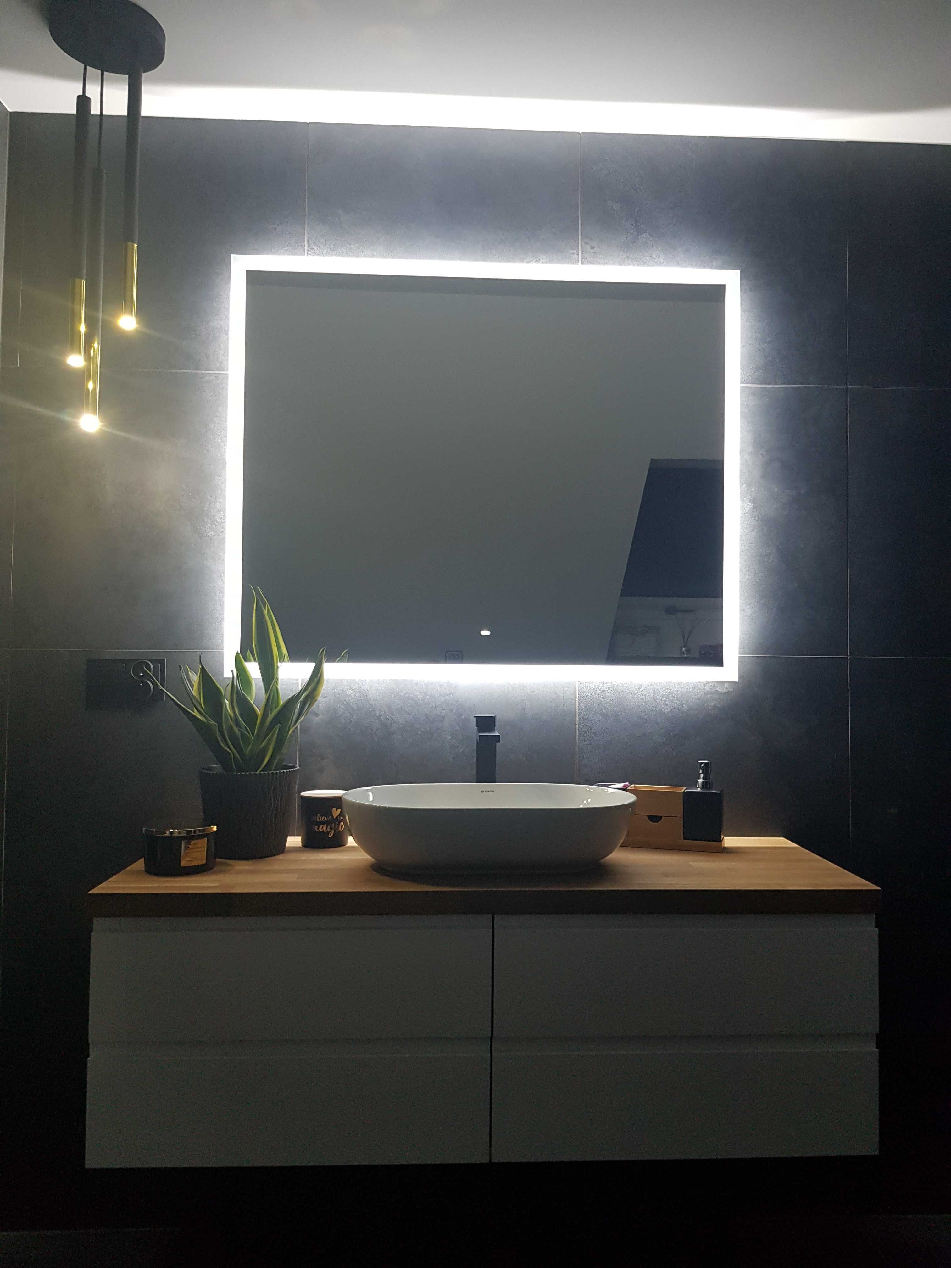 Szafka pod umywalkę  130 cm - drewniany blat